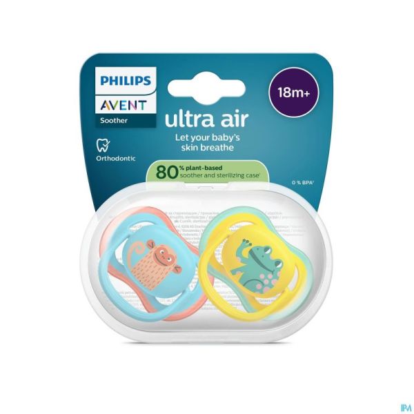 Philips Avent Sucette +18M Air Grenouille/Singe 2