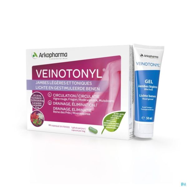 Veinotonyl Jambes Legeres Comp 30+tube 50ml Promo