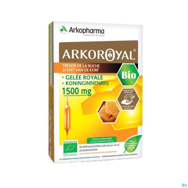 Arkoroyal Gelee Royale Bio 1500Mg Amp 20X10Ml