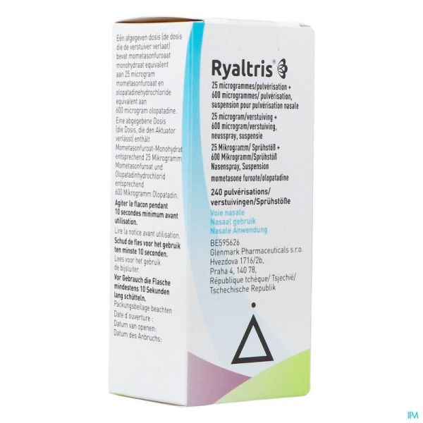 Ryaltris 25mcg/pulv.+600mcg/pulv Spr.nasal 240pulv