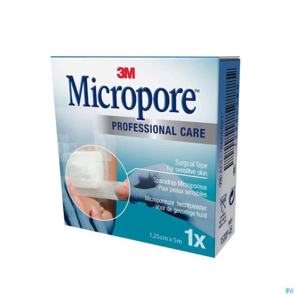Micropore 3M Tape 12,5Mmx5M Rouleau 1 1530P-0S