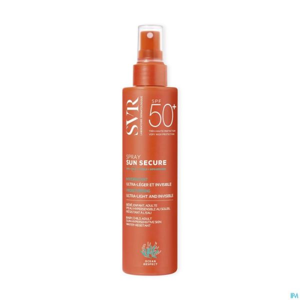Svr Sun Secure Spray Biodegradable Sp50+ 200Ml