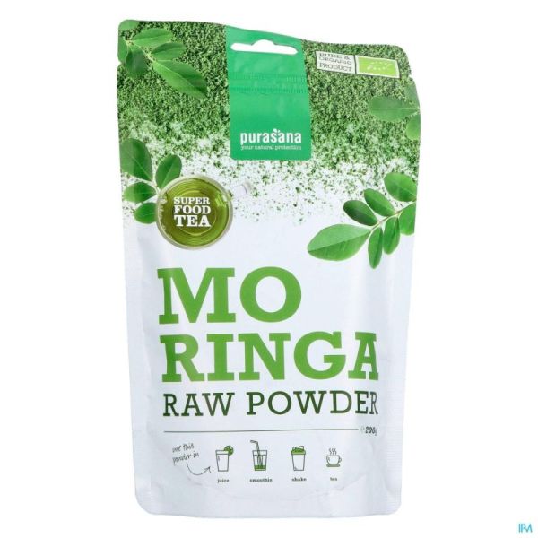Purasana Vegan Moringa Thee Pdr 200g Be-bio-02