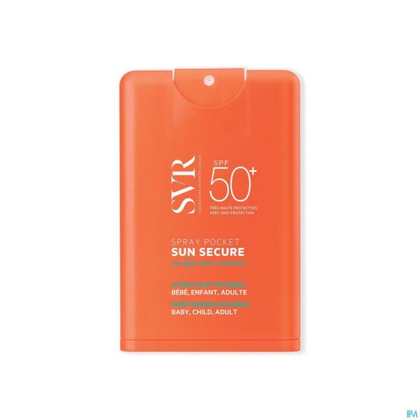 Svr Sun Secure Spray Pocket Spf50+ 20Ml