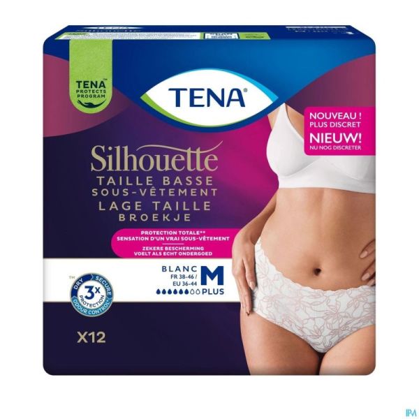 Tena Silhouette Plus Blanc Taille Basse M12 780103