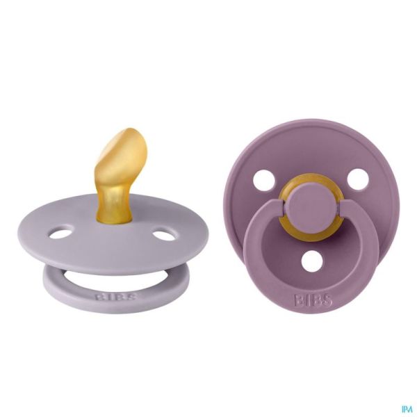 Bibs 1 Fopspeen Anatomic Duo Fossil/mauve
