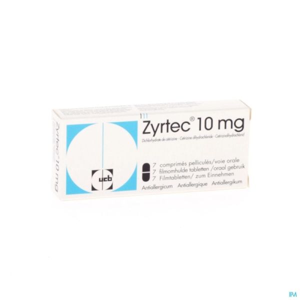Zyrtec 10 mg Filmtabl. 7