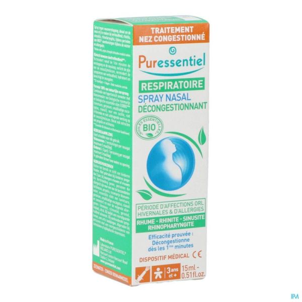 Puressentiel Ademhaling Neusspray 15ml