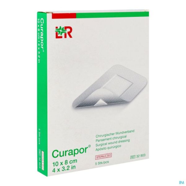 Curapor Pans Chirurg. Sterile 10cmx 8cm 5 32903