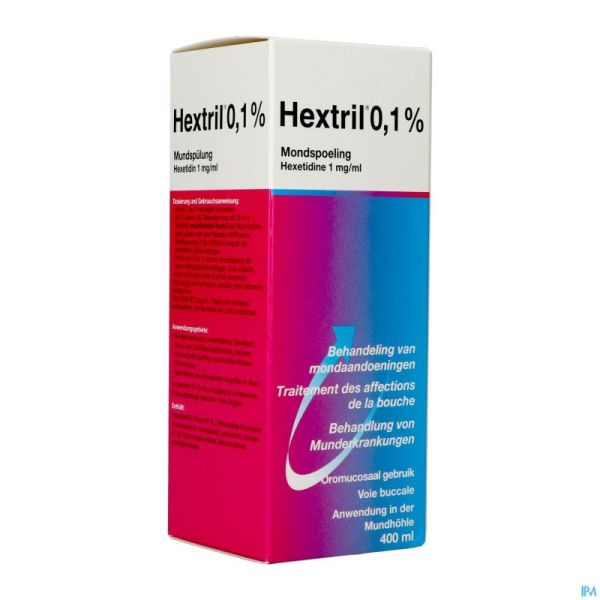Hextril 0,1% Sol Bain Bouche 400Ml