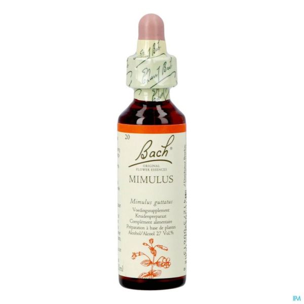 Bach Flower Remedie 20 Mimulus 20ml