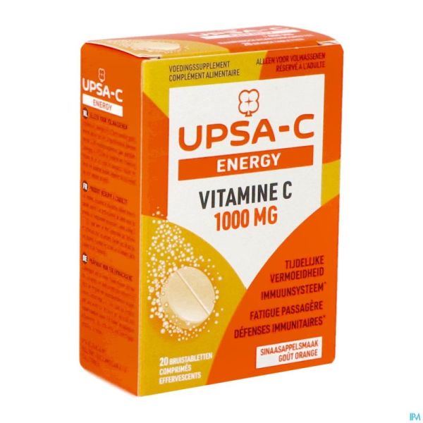 Upsa C Energy 1000Mg Comp Efferv. 20