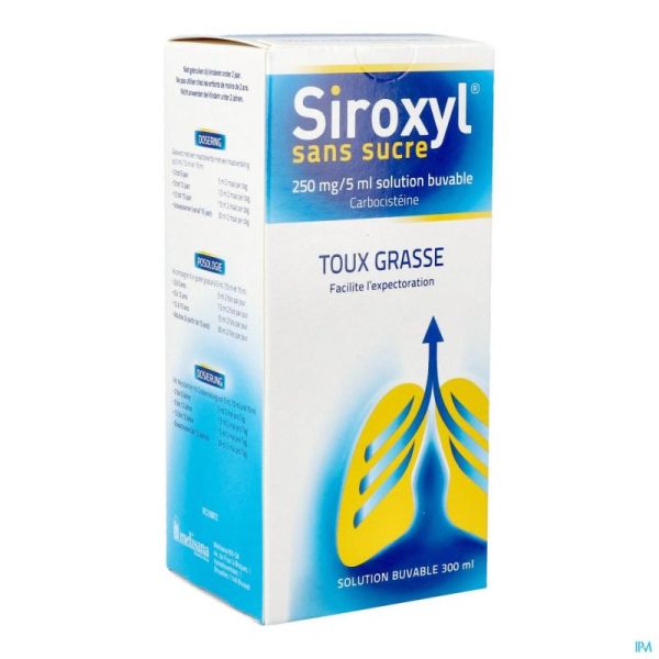 Siroxyl Sirop Sans Sucre/zonder Suiker 300ml
