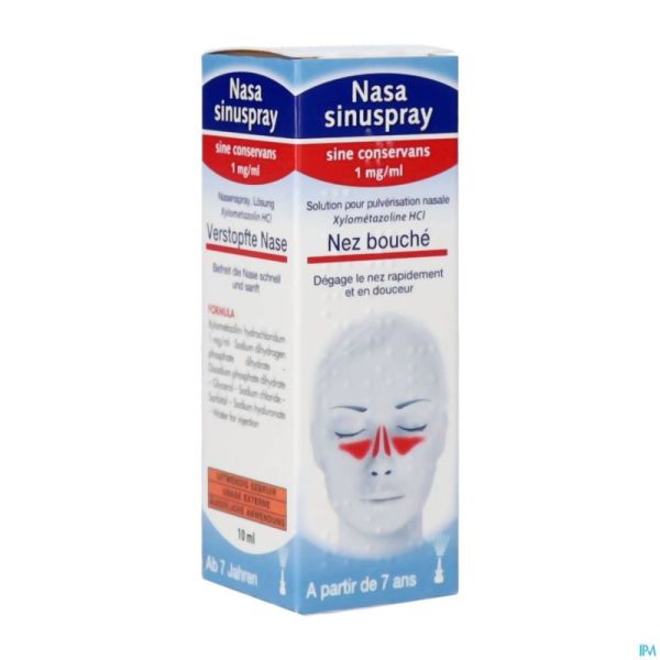 Nasasinuspray 1Mg/Ml Sine Cons. Decongest. 10Ml