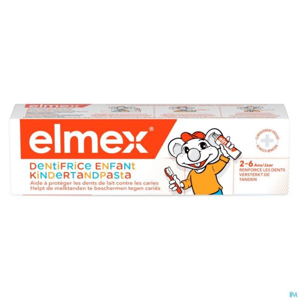 Elmex Dentifrice Enfant 2-6A 50Ml