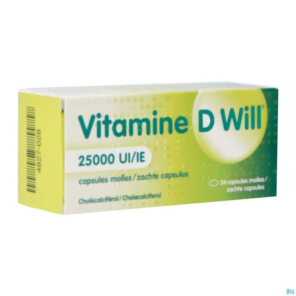 Vitamine D Will 25000Ui Caps Molle 24