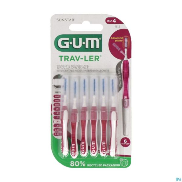 Gum Trav-Ler Brosse Interdent. 1,4Mm 6 1612M6