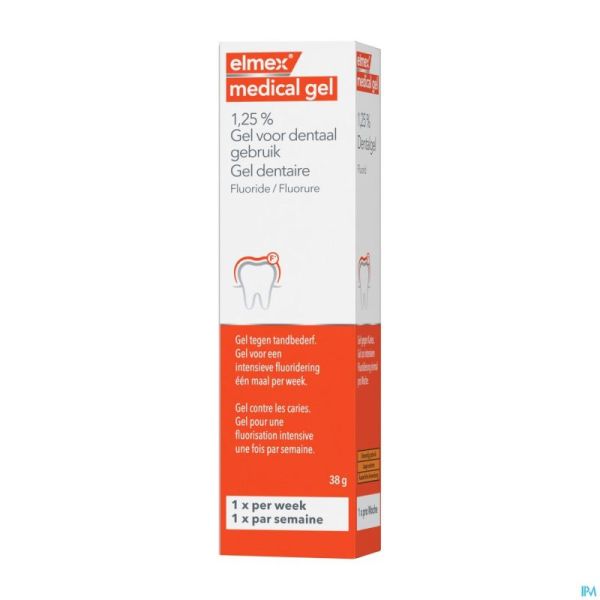 Elmex Medical Gel Dentaire 1,25% Tube 38G Nf