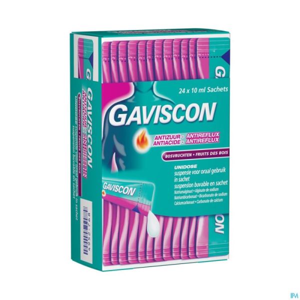 Gaviscon A/Acide-A/Reflux Fruits Bois Susp. Sach24