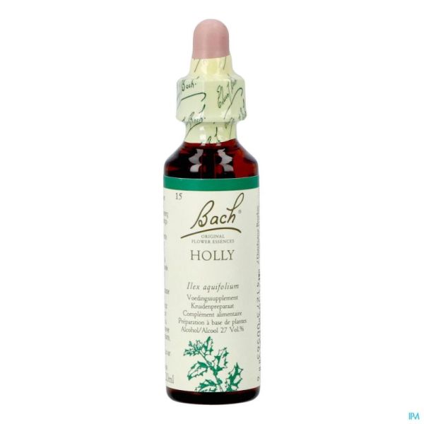 Bach Flower Remedie 15 Holly 20ml