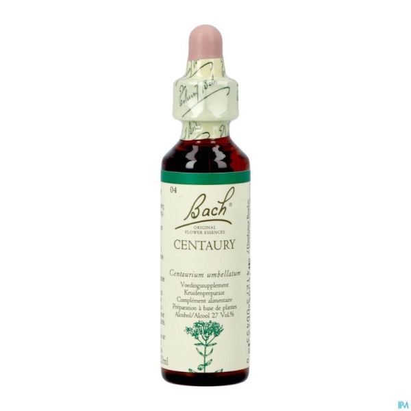 Bach Flower Remedie 04 Centaury 20Ml