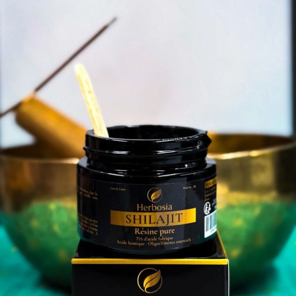 Shilajit Himalaya Herbosia – Résine pure 50 g – avec 71% d’acide fulvique