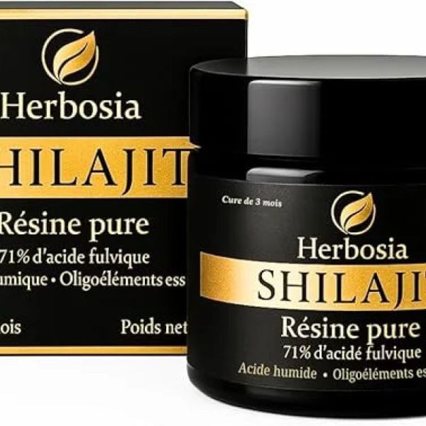 Shilajit Himalaya Herbosia – Résine pure 50 g – avec 71% d’acide fulvique