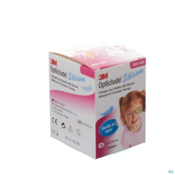 Opticlude 3m Silicone Eye Patch Girl Midi 50
