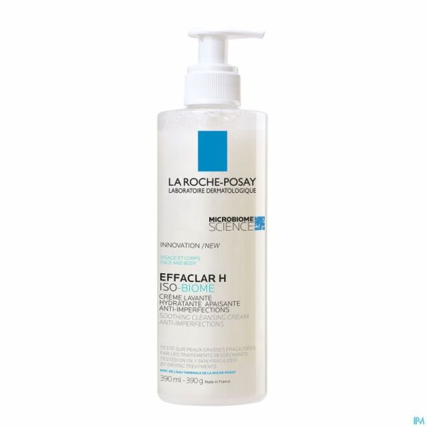 Lrp Effaclar H Isobiome Creme Lavante 390Ml