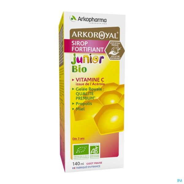 Arkoroyal Sirop Fortifiant Junior Bio Fl 140ml