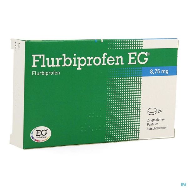 Flurbiprofen EG 8,75Mg Pastilles A Sucer 24