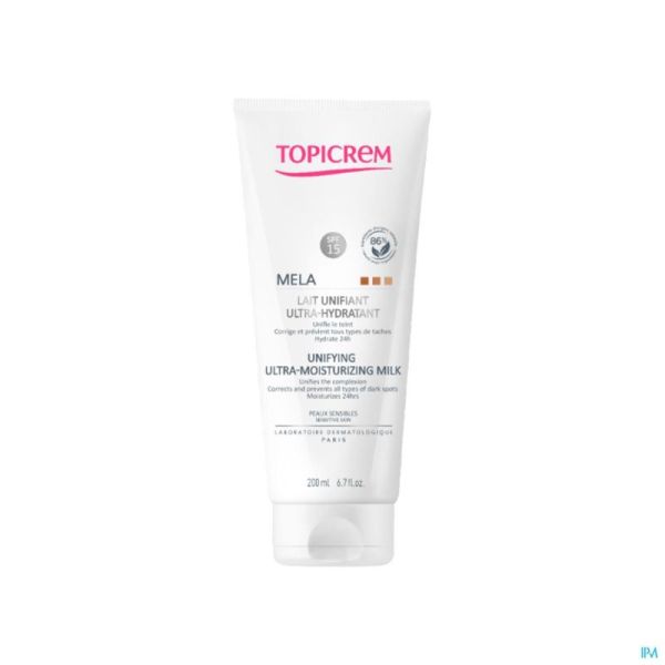 Topicrem Mela Lait Unifiant Ultra-hydra 200ml